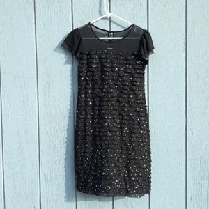 Black sparkly girls dress size 16